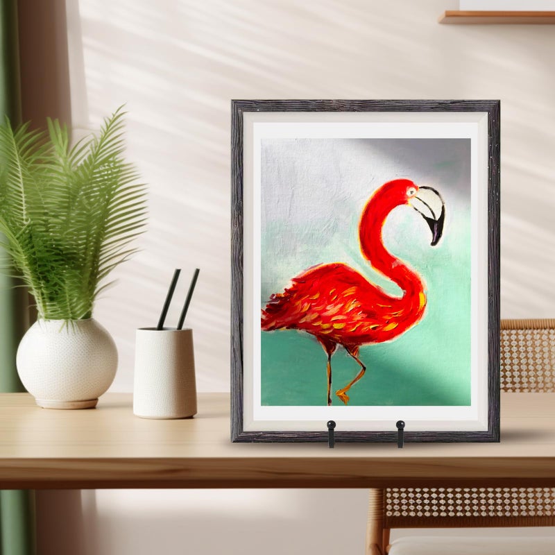 DIDUDIDU Large Plate Holder Display Stand - 12 inch Super Tall Big Plate Stands for Heavy Duty Display - Metal Picture Frame Stand - Tabletop Easel Stand for Decorative Platter | Plaque | Book - 2 Pack - Black - Image 3